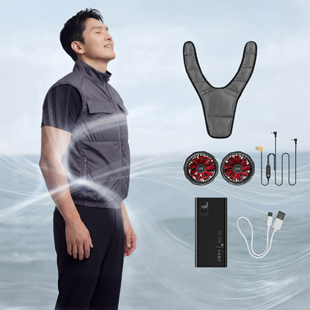 선풍기 조끼 아이스팬 조끼 (ICE FAN VEST) 세트 (A타입)