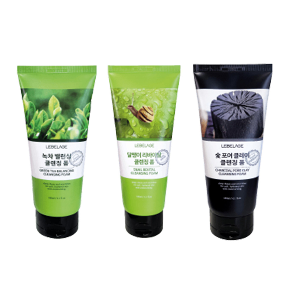 Duty-Free Shop [Leverage] Cleansing Foam 180ml (Choose 1 of 3 Types) Charcoal/Snail/Green Tea