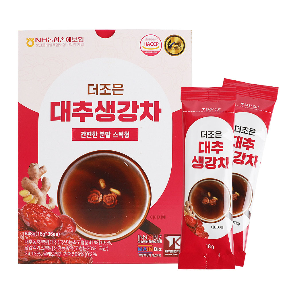 [더조은] 대추생강차 648g (18g x 36포)