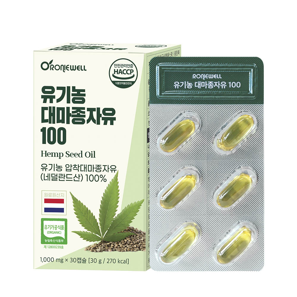 로니웰 대마종자유 100 (1000mg x 30캡슐)