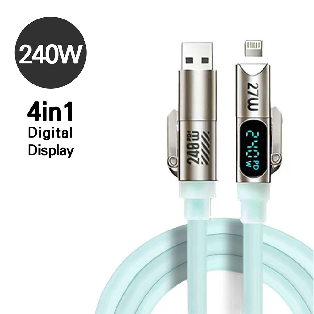 [Compatible with both iPhone and Android] King Kong Light 240w Fast 4in1 Charging Cable