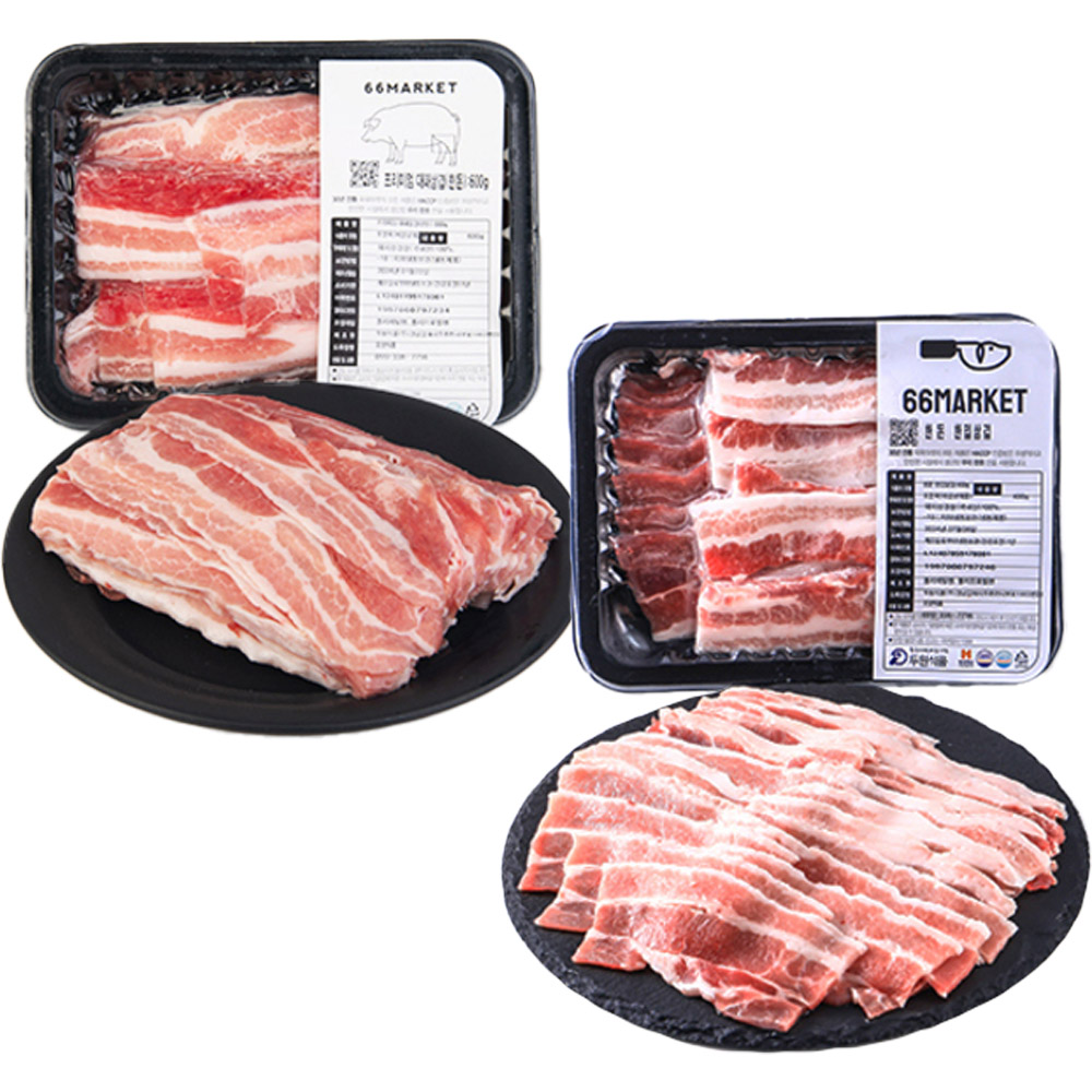[Delicious Youth] 66 Galbi Domestic Pork Frozen Bite/Sliced Pork Belly 1 Pack (400g)