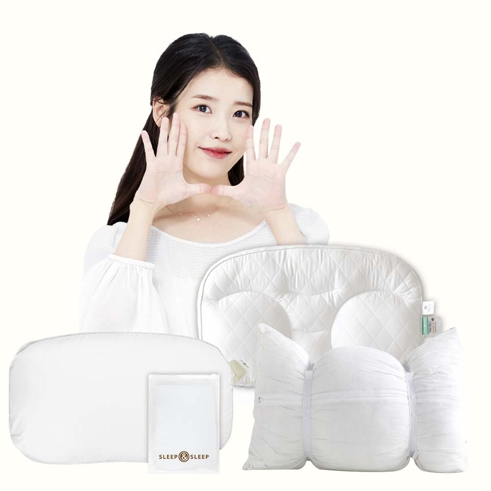[Sleep & Sleep] IU Deep Sleep Pillow S + Pillow Cover + Pillow Washing Net Set (Pillow Cover Color Random Shipment)