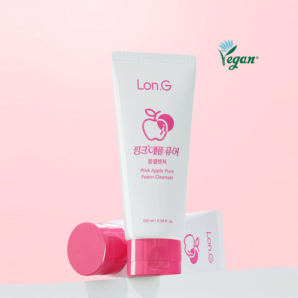 [론지] Pink Apple Pure Foam Cleanser 100ml (Pink Apple Pure Foam Cleanser)