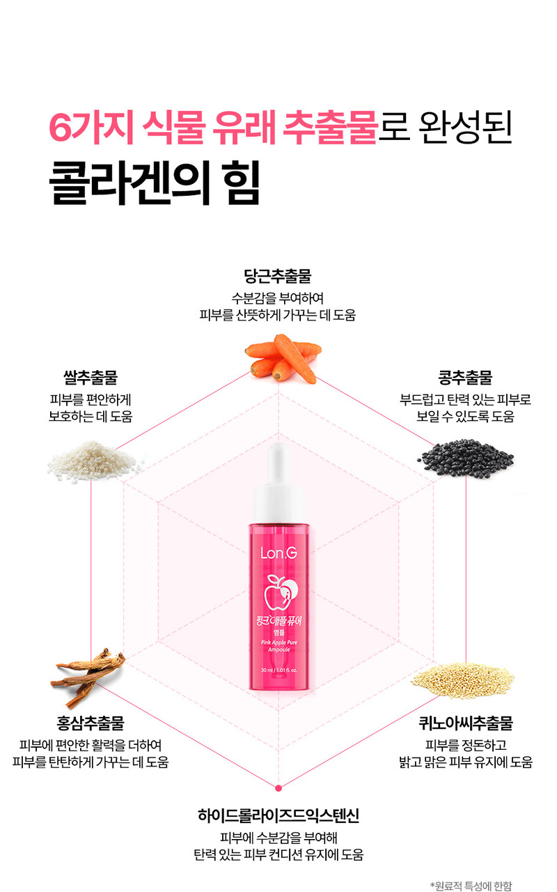[Lonji] Pink Apple Pure Ampoule 30ml (Pink Apple Pure Ampoule)