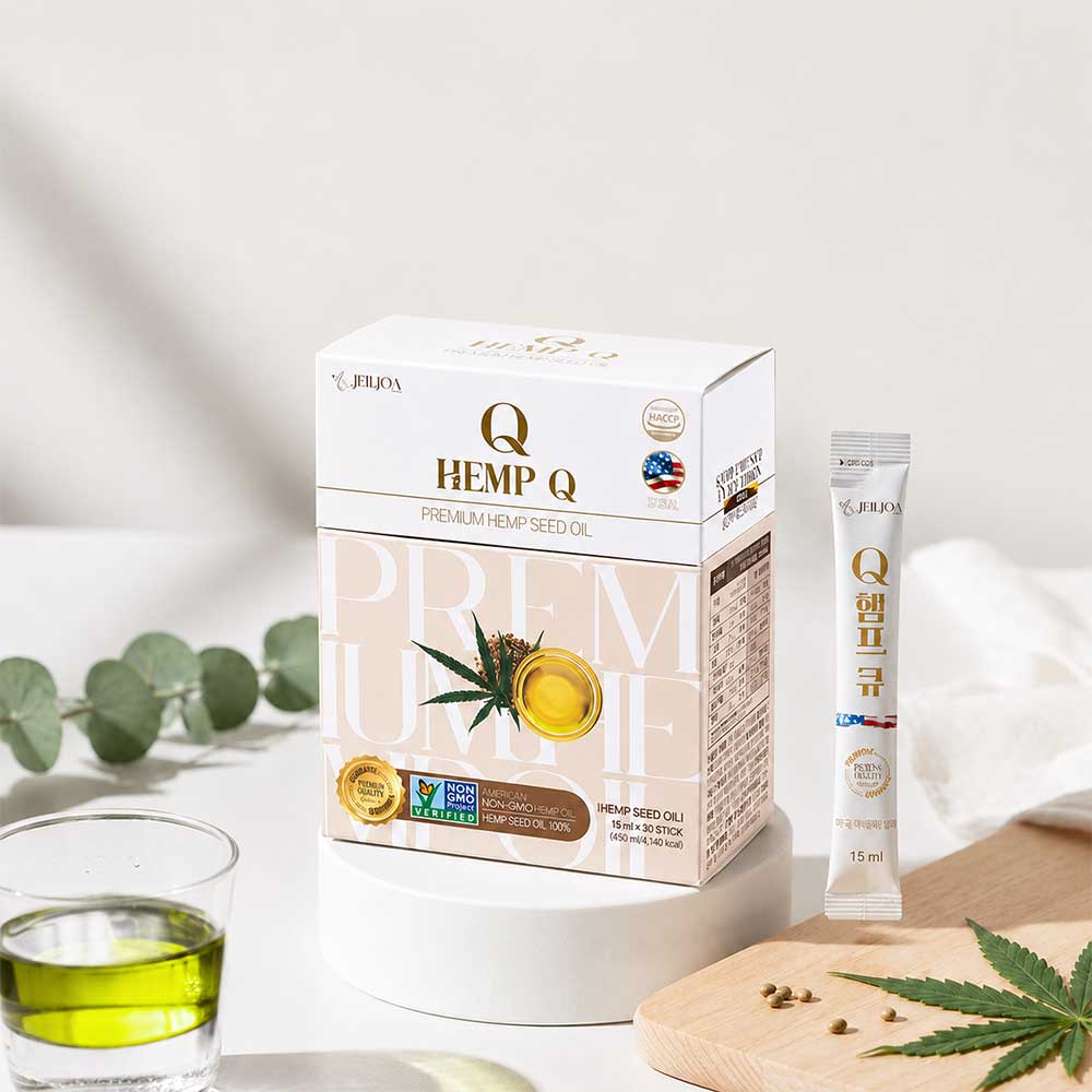 Premium American Hemp Seed Oil 15ml x 30 Sticks / Reduces Triglycerides, Cholesterol, Blood Detoxification, Blood Vessels, Brain, Triglyceride Management