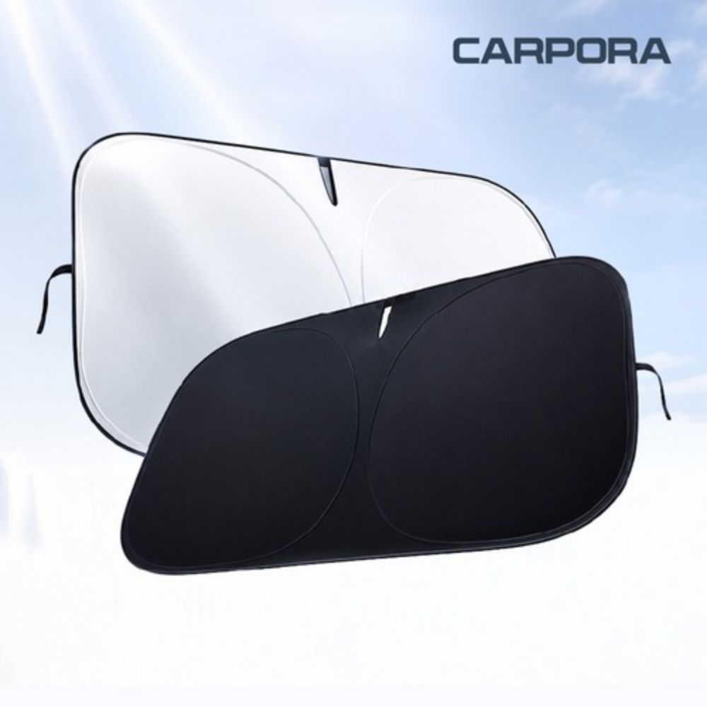 [Capora] Car Sunshade 5 Types (Front, Front and Rear Seat Windows), Sunshade (Silver) CPRA-0726