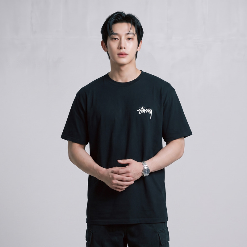 [Stussy] Fuzzy Dice Short Sleeve (Black)
