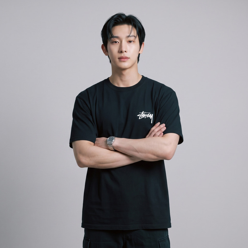 [Stussy] Fuzzy Dice Short Sleeve (Black)