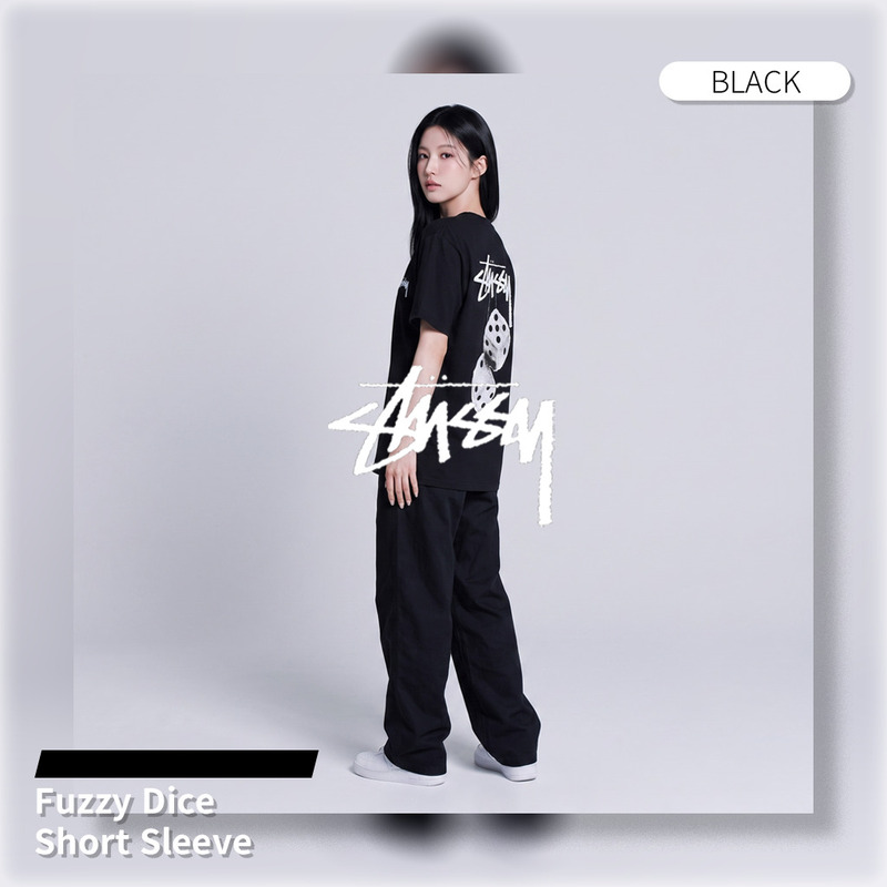 [Stussy] Fuzzy Dice Short Sleeve (Black)
