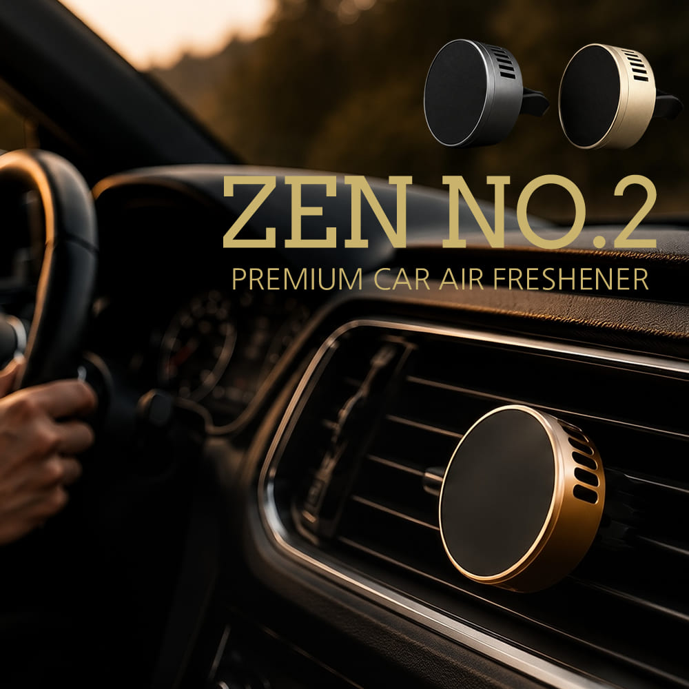 [Fleume] Zen no.2 Luxury Car Air Vent Metal Diffuser