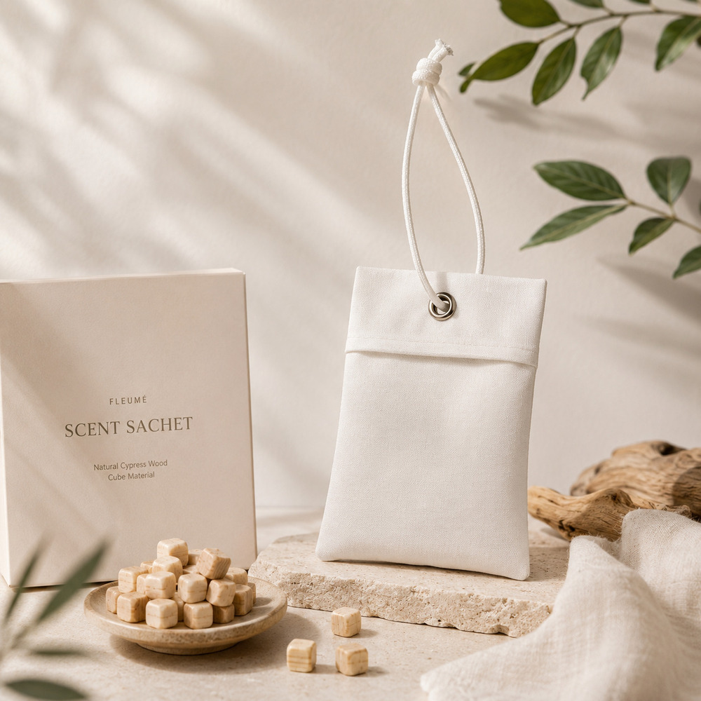 [Fleume] SCENT SACHET Hinoki Cube Fragrance Pouch / Deodorization, Purification, Humidity Hinoki Aroma 1P