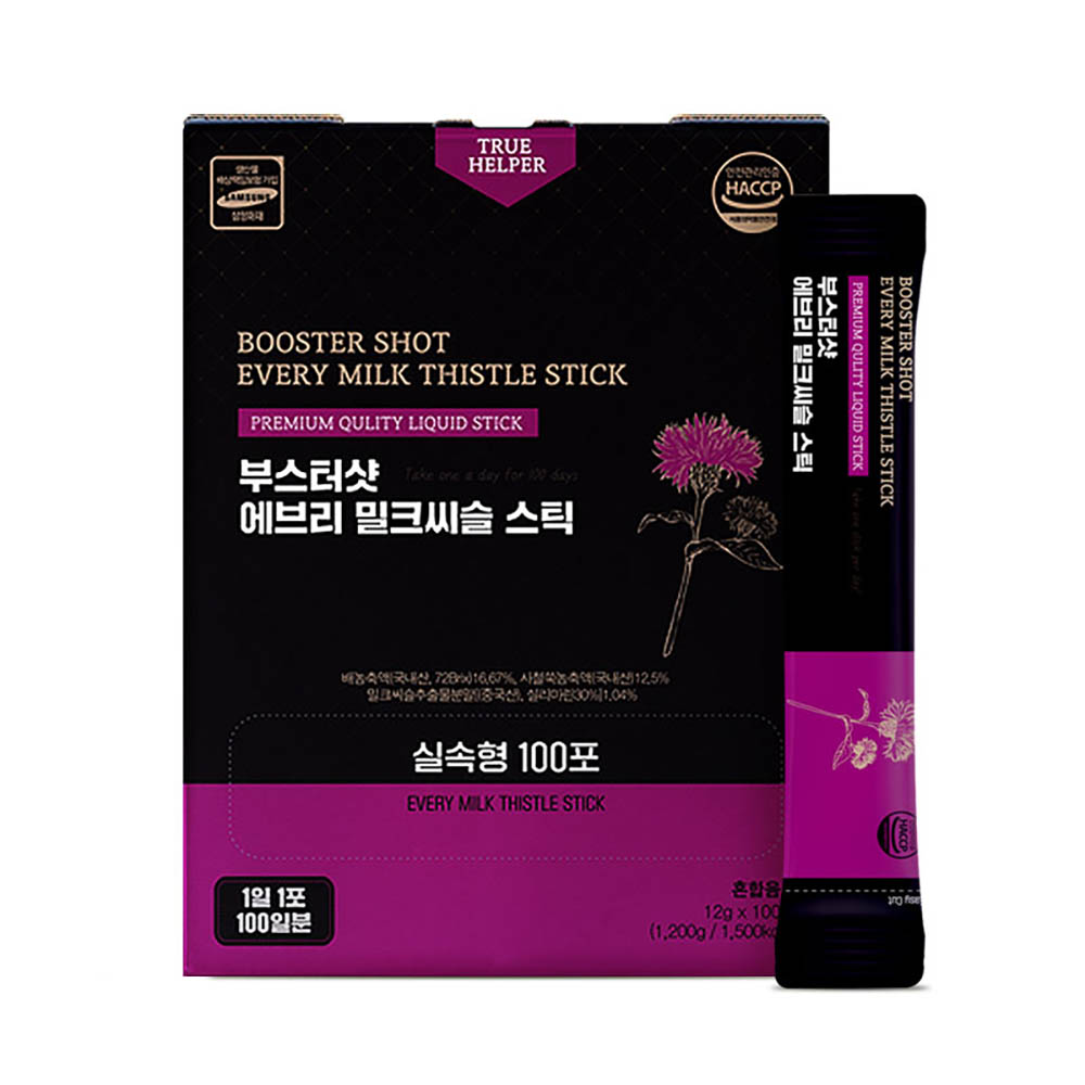 [유통기한할인]부스터샷 에브리 밀크씨슬 12g x 100포/유통기한:26.12.15까지