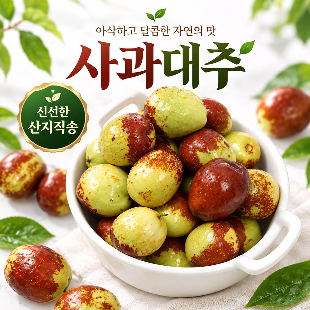 국내산 햇 사과대추 특 1kg (45과내외)