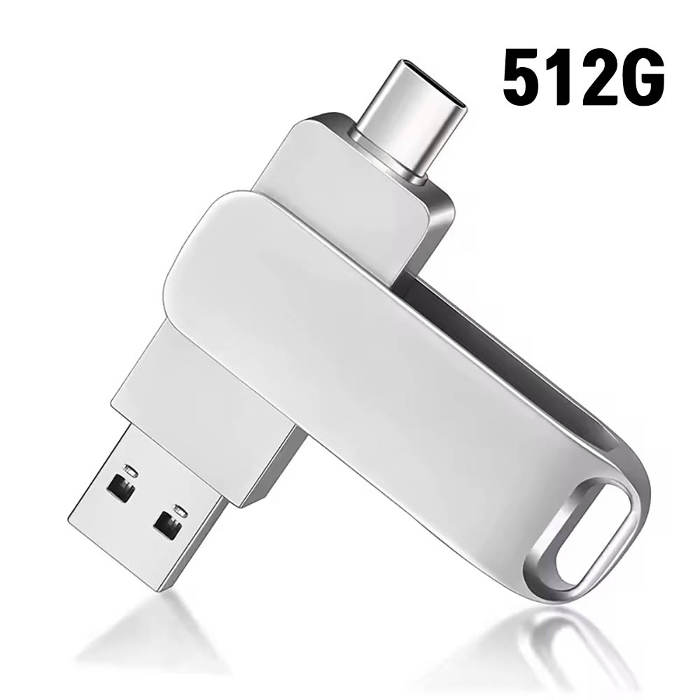 [보스위즈] USB 3.2 C타입 OTG 2in1 유에스비 양면스윙 메모리 벌크형 512G