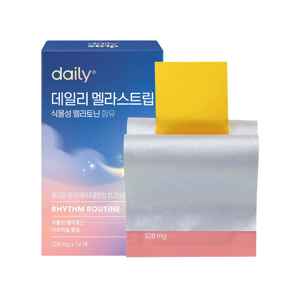 데일리스트립 식물성 멜라토닌 함유 멜라토닌 128mg x 14매(14일 분)