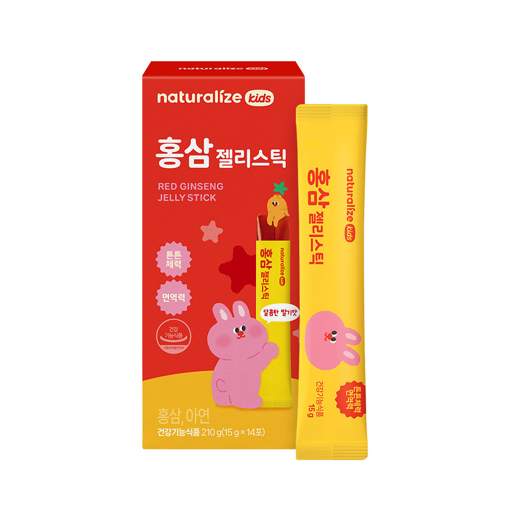 [네추럴라이즈] 키즈 홍삼 젤리스틱 15g x 14포(14일분)