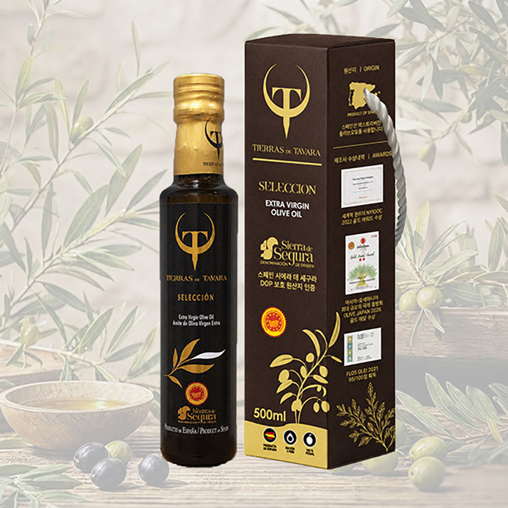 [TIERRAS DE TAVARA] 셀렉션 초저산도엑스트라버진 유기농올리브오일 500ml(케이스포함)