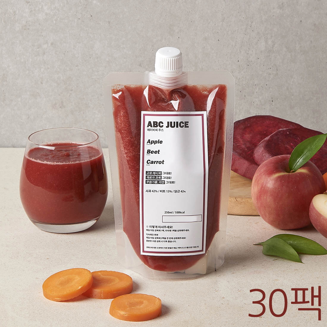 ABC 주스 클린 클렌즈 30팩 (1팩 250ml)