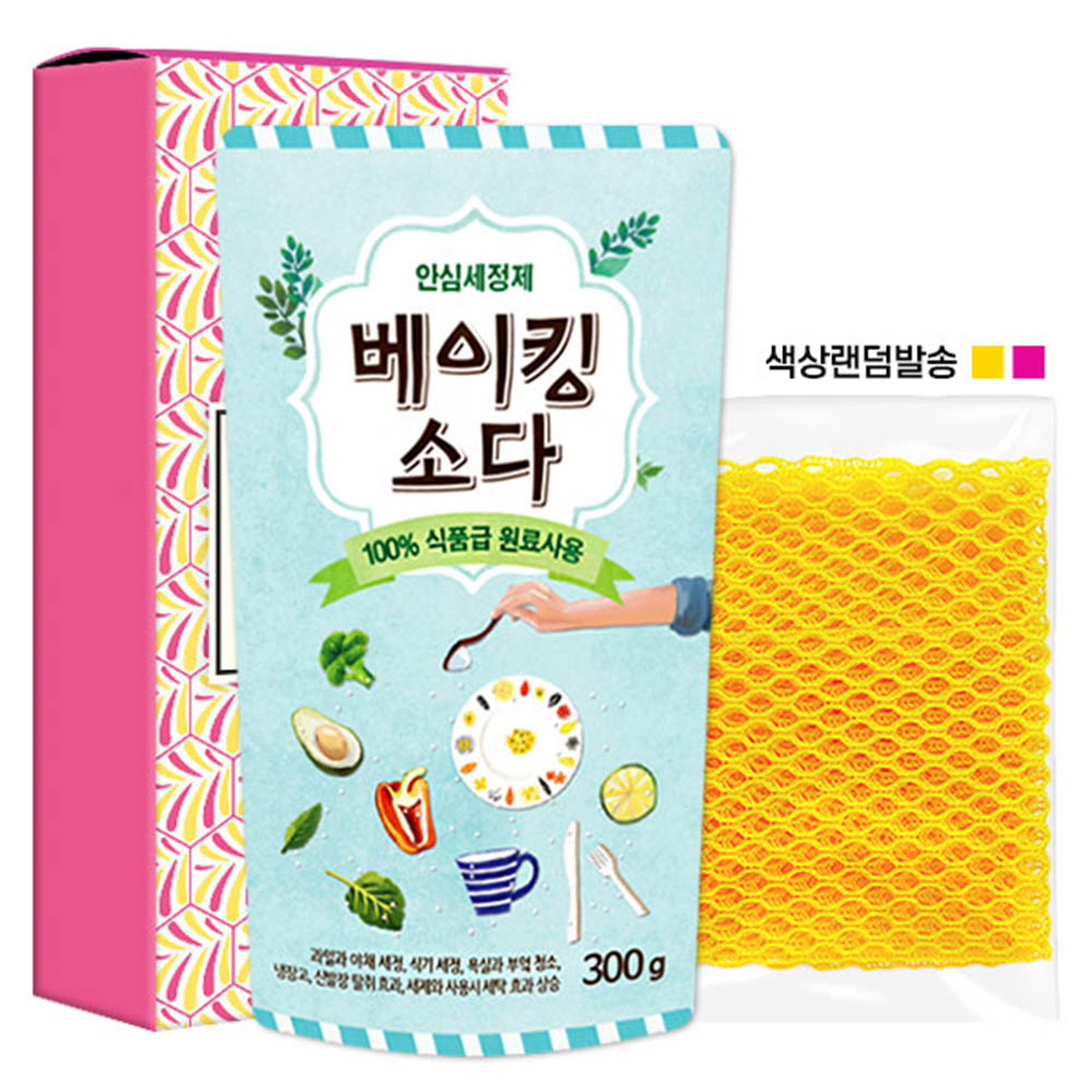 탑셰프 베이킹소다300리필 망사수세미(2종)