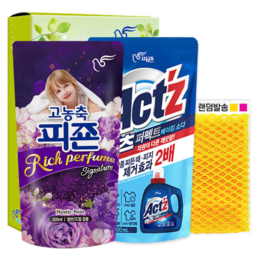 피죤 액츠 망사수세미(3종)