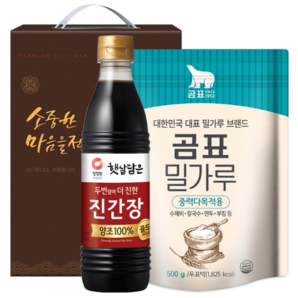 청정원 진간장 곰표밀가루(2종)