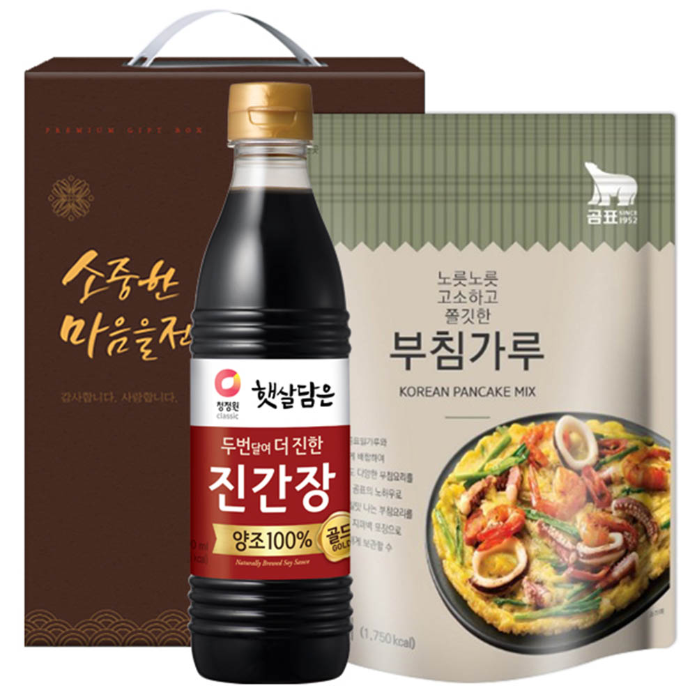 청정원 진간장 곰표부침가루(2종)