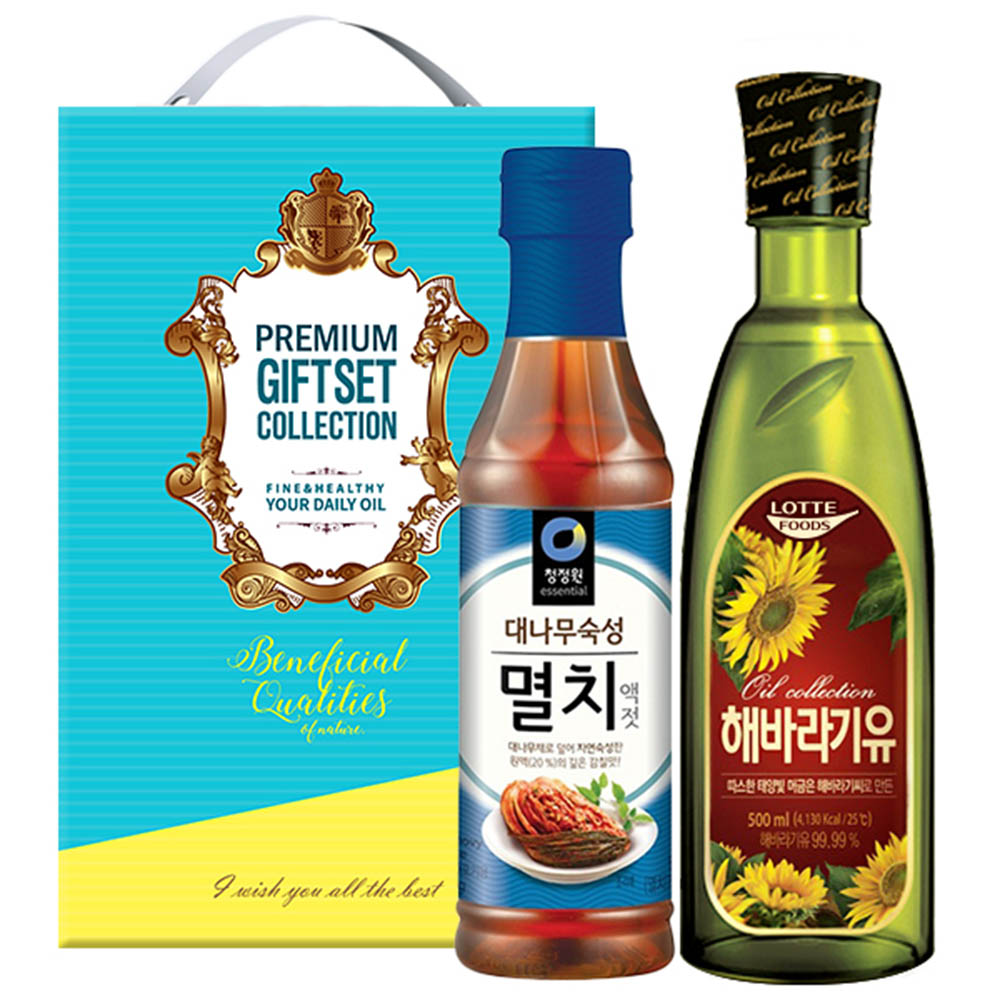 청정원 멸치액젓 롯데해바라기유(2종)-타신