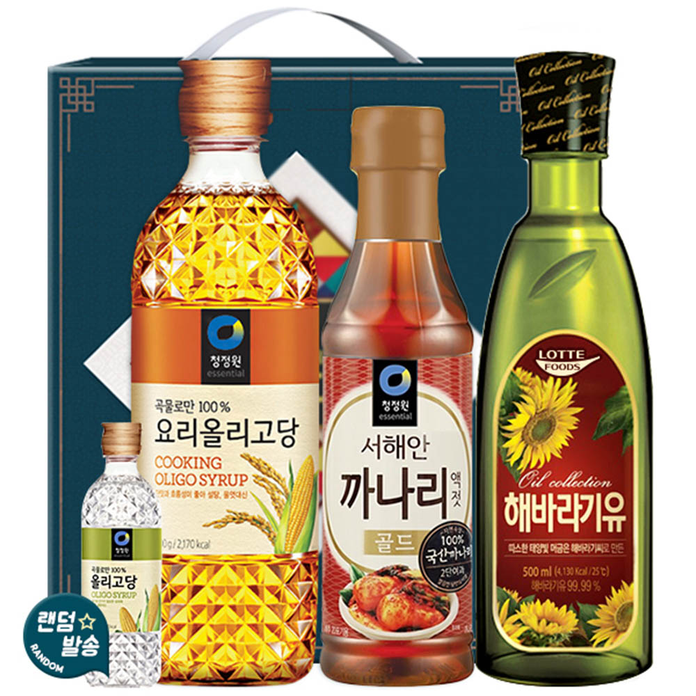 청정원 올리고당700 까나리액젓 롯데해바라기유(3종)