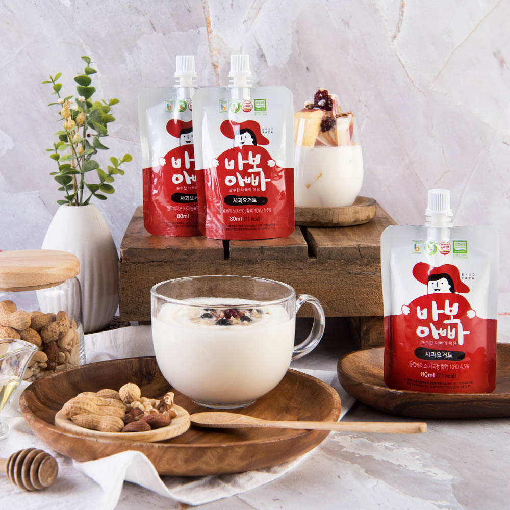 바보아빠 사과요거트 80ml x 20ea