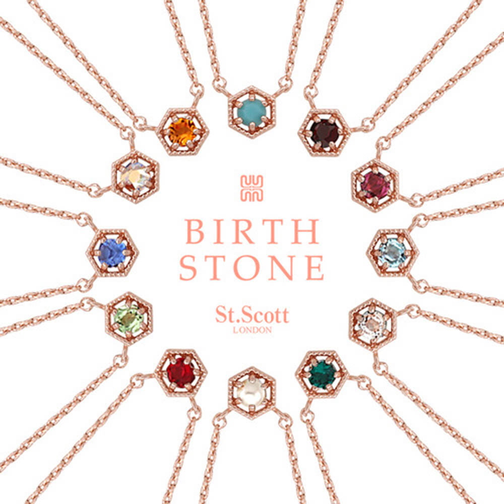 [St.Scott] 신년맞이특가 신제품 세인트스코트 탄생석 목걸이 스와로브스키 스톤 12종 택1 (01월~12월 선택)