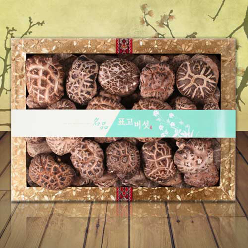 참나무원목 흑화고채반350g