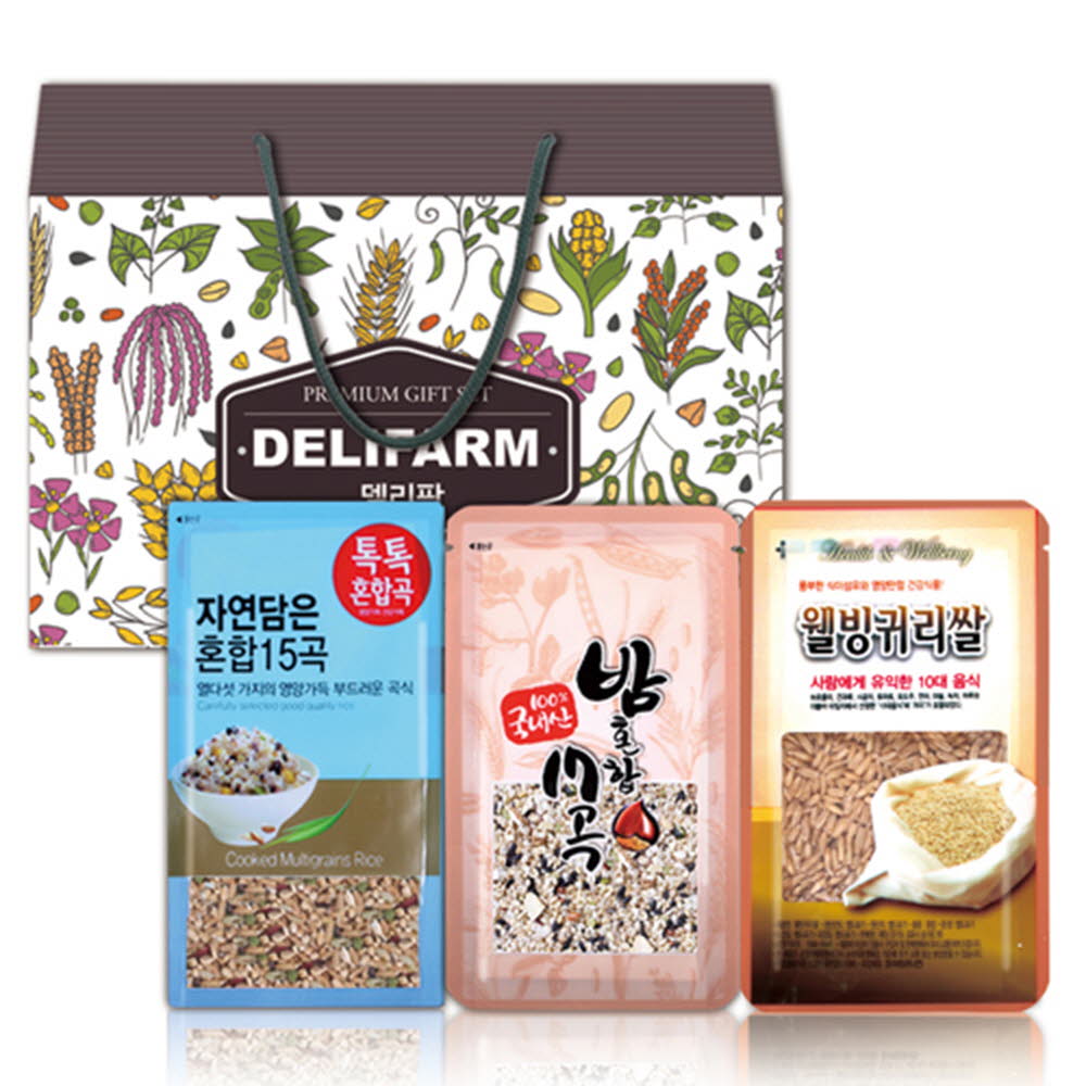 (하루한봉) 델리팜잡곡 3호(15곡*9/밤*9/귀리*9)