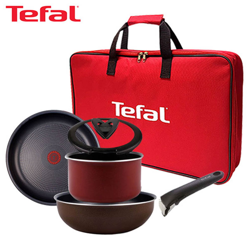 [테팔] 매직핸즈 트라이미 멀티 4P+매직핸즈 멀티팬 24cm+리빙멀티백 TFC-TRMHM4W4MB