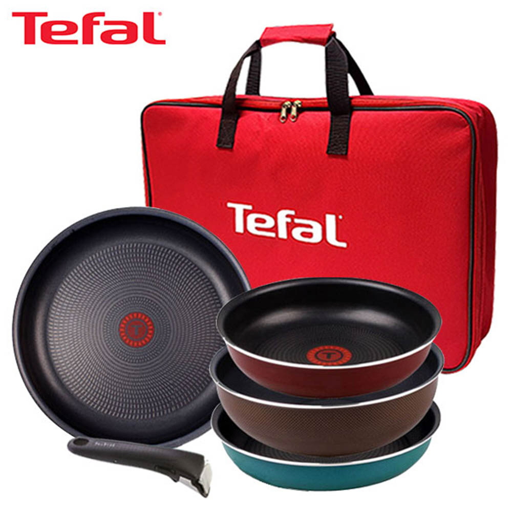 [테팔] 매직핸즈 트라이미 프라이팬 3P 세트+매직핸즈 프라이팬 28cm+멀티팬 24cm+리빙멀티백 TFC-TRMH3F8W4MB