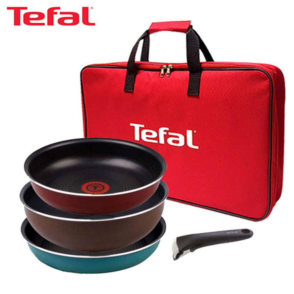 [테팔] 매직핸즈 트라이미 프라이팬 3P+매직핸즈 멀티팬 24cm+리빙멀티백 TFC-TRMH3W4MB