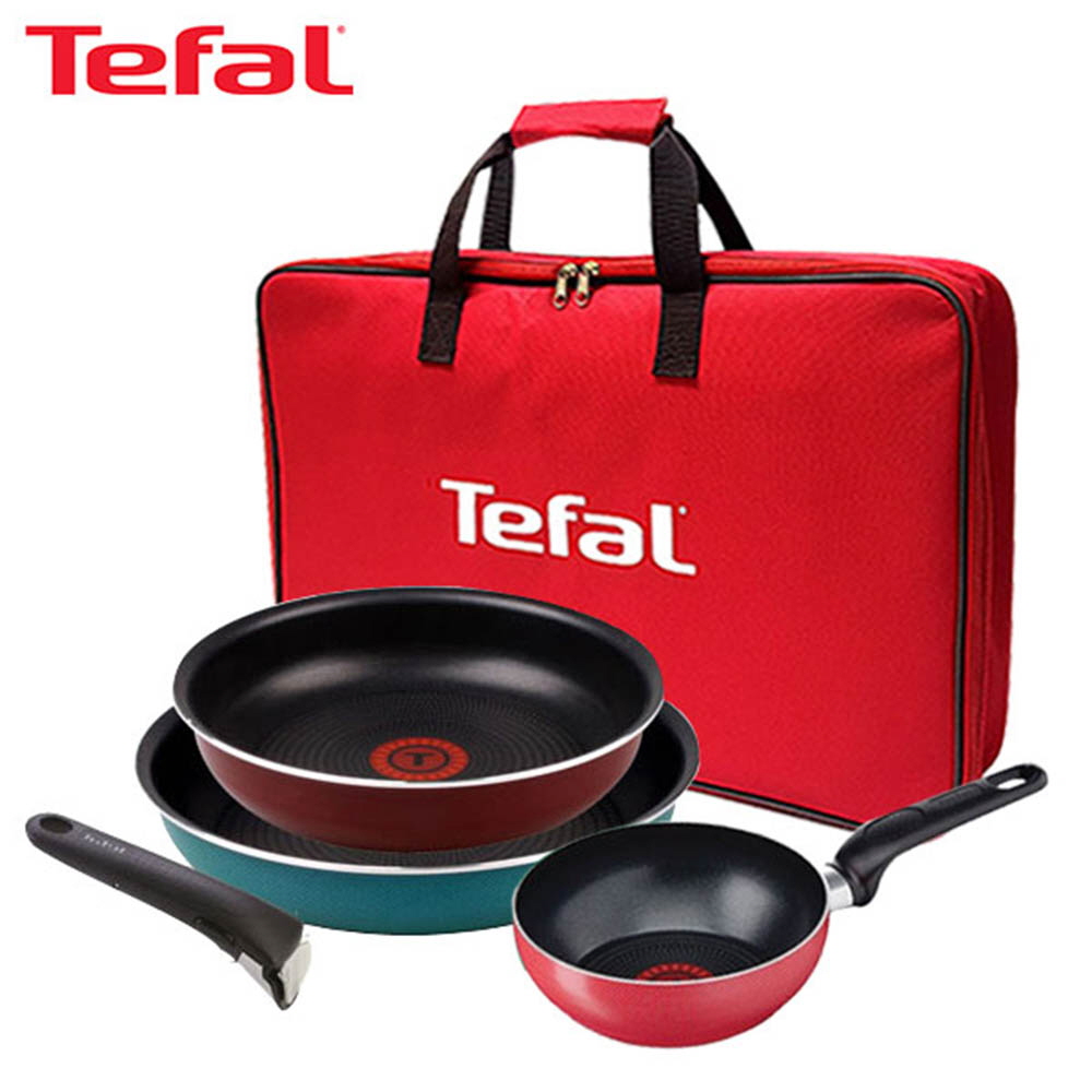 [테팔] 매직핸즈 트라이미 프라이팬 3P+미니볶음팬 16cm+리빙멀티백 TFC-TRMH3EPWMB