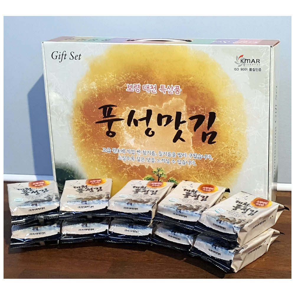 대천 풍성맛김 도시락김 선물세트( 4g* 20봉)*5ea