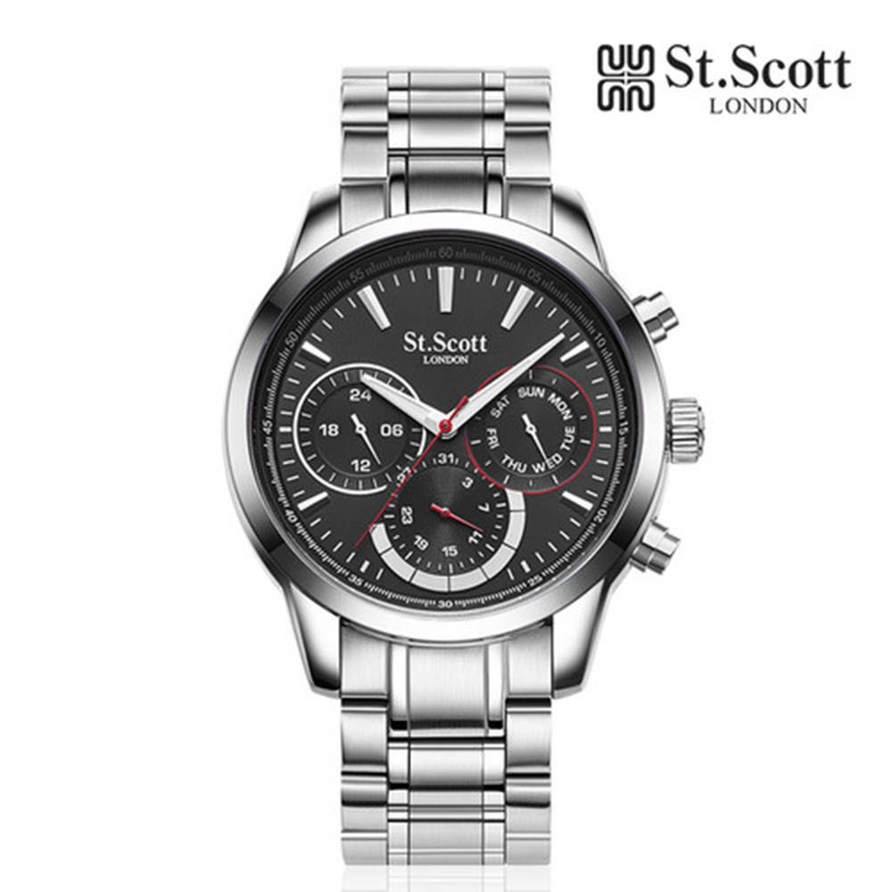 세인트스코트 하데스 멀티 남성 메탈시계 ST2101M-SBS