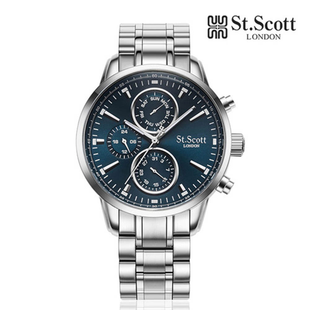 세인트스코트 발칸 멀티 남성 메탈시계 ST2102M-SLS