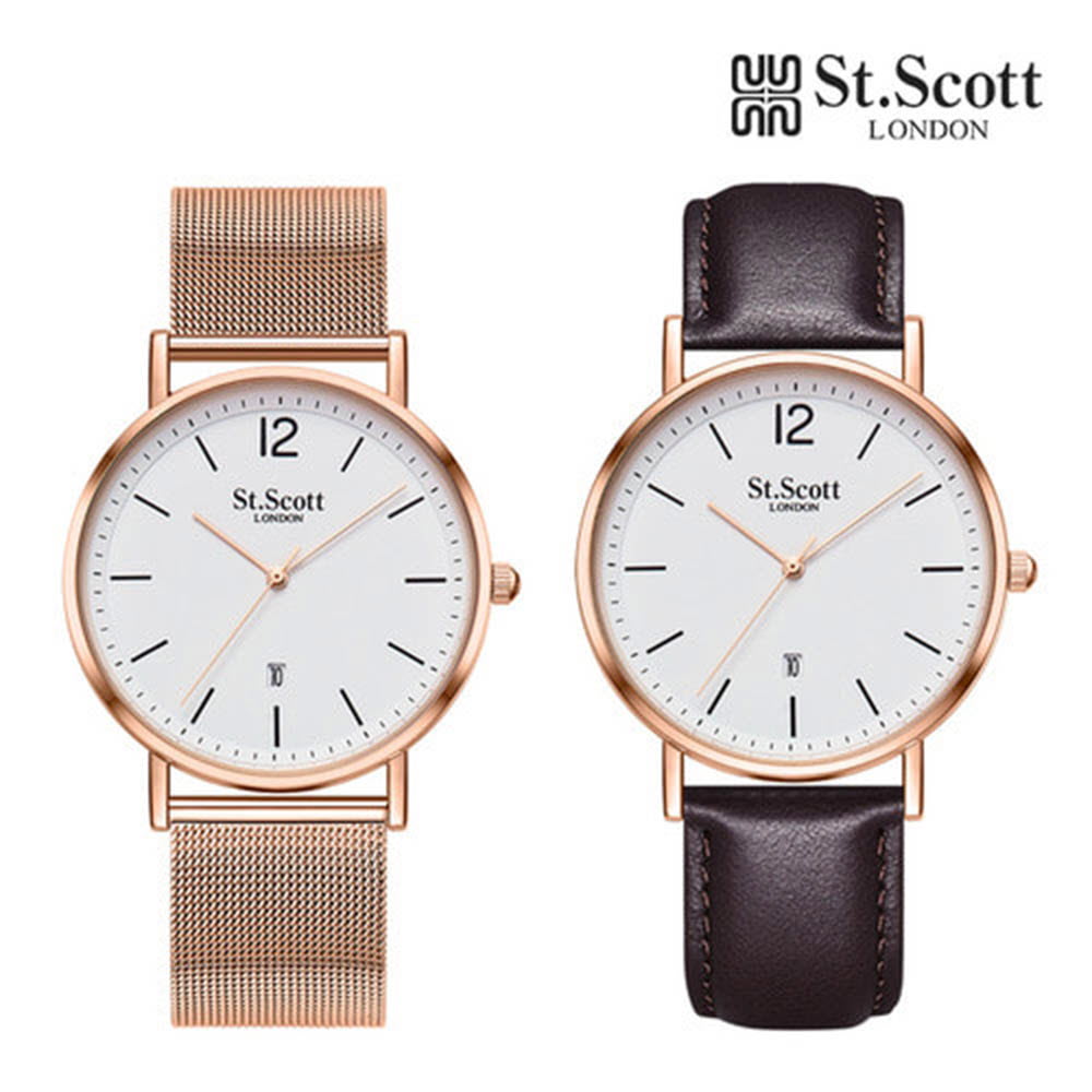 세인트스코트 비엔또데이트 남성 시계 세트 ST2103M-RSR