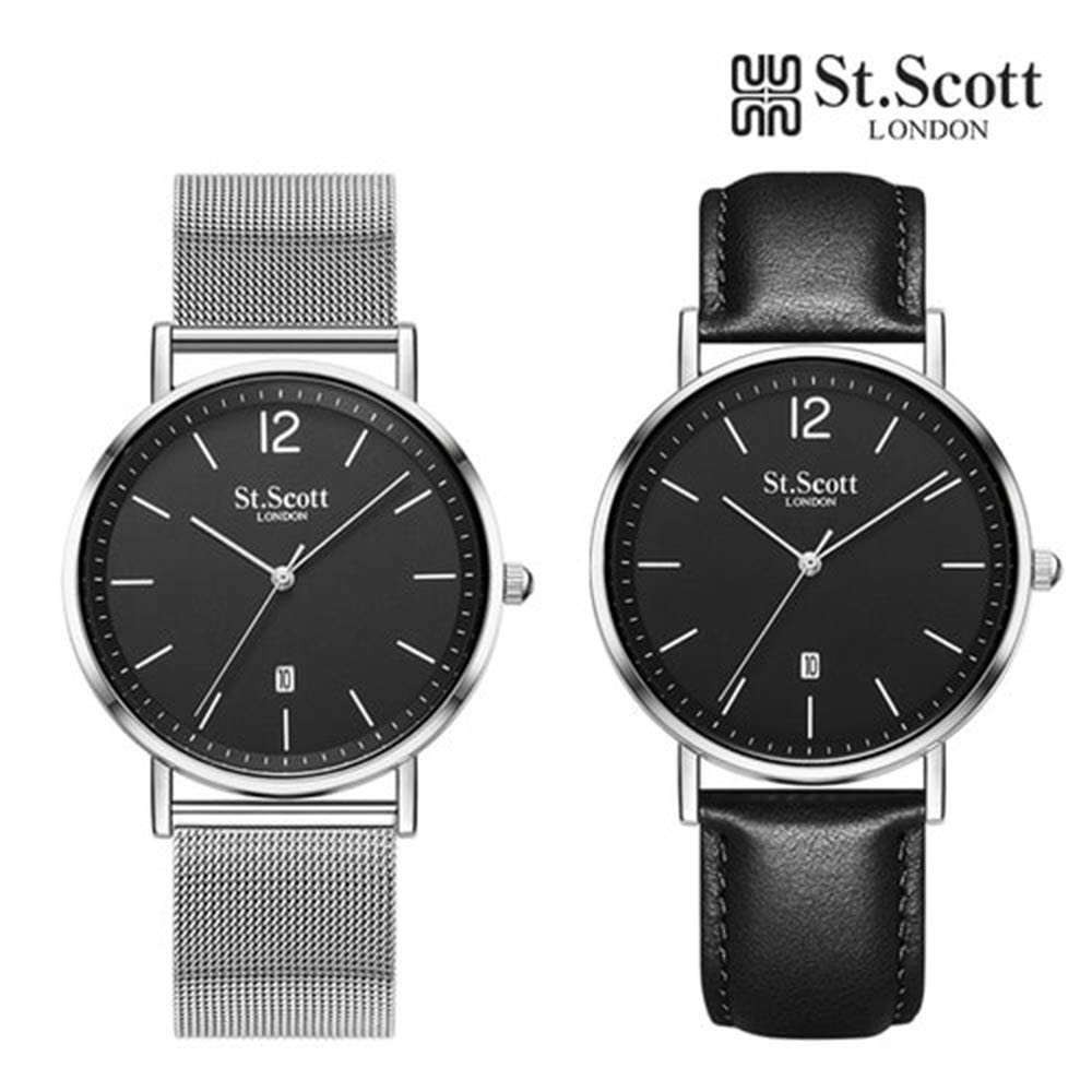 세인트스코트 비엔또데이트 남성 시계 세트 ST2103M-SBS