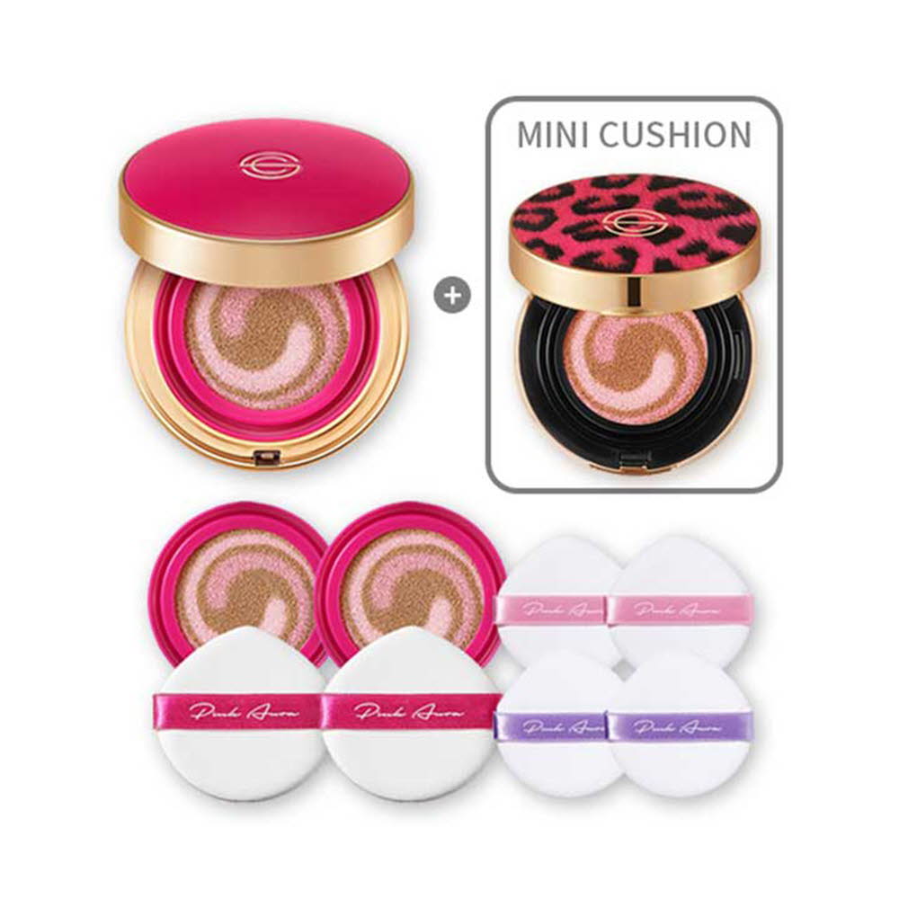 DPC 이유리 핑크아우라쿠션SA 핫핑크 (본품+리필2+퍼프4ea)