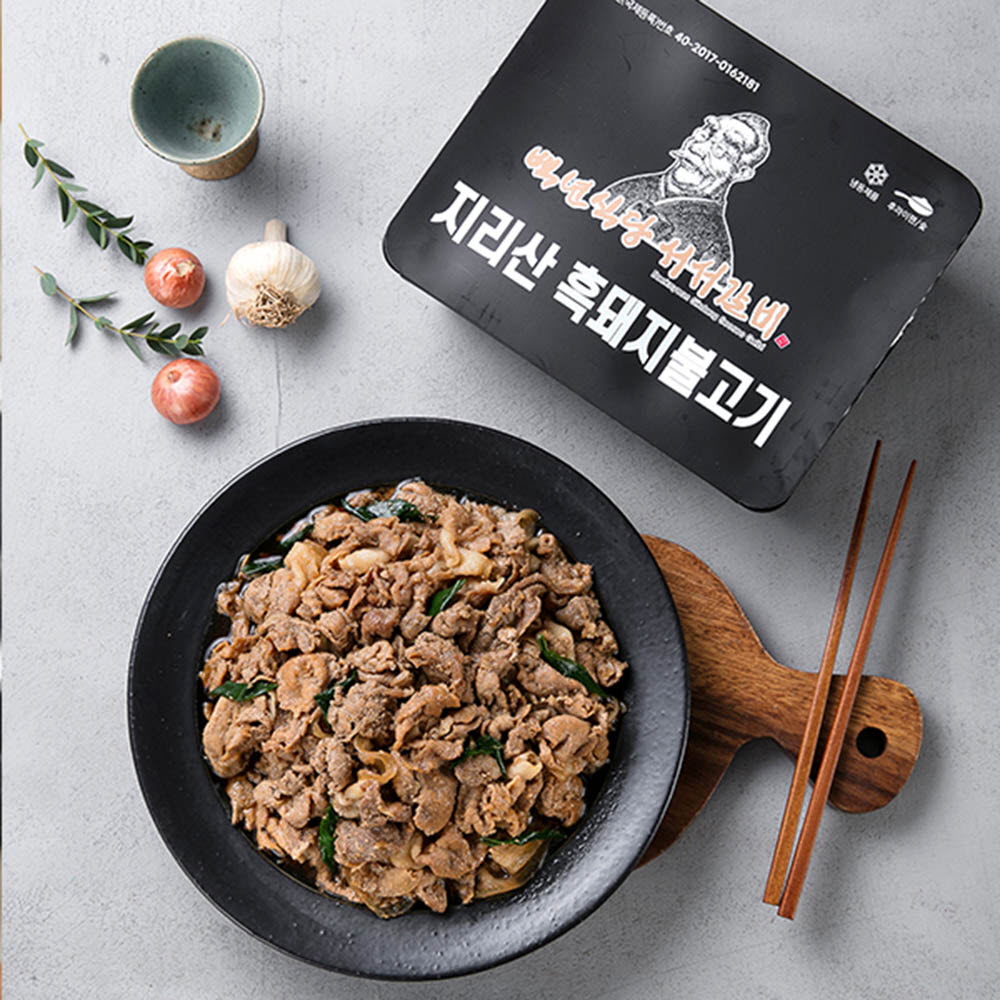 [백년식당 서서갈비] 청정 지리산 흑돼지 불고기(양념) 1.2kg