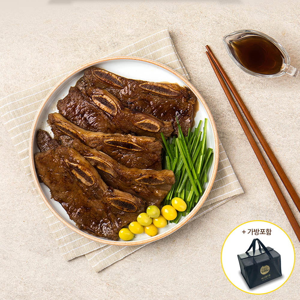 허니테이블 LA갈비 1.8kg 선물세트(초이스등급)+선물세트가방