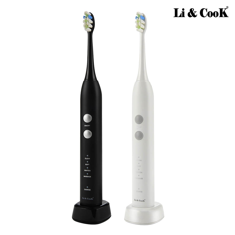 리앤쿡 프레쉬 무선 음파전동칫솔(2인세트) ST-3000 (블랙1+화이트1)