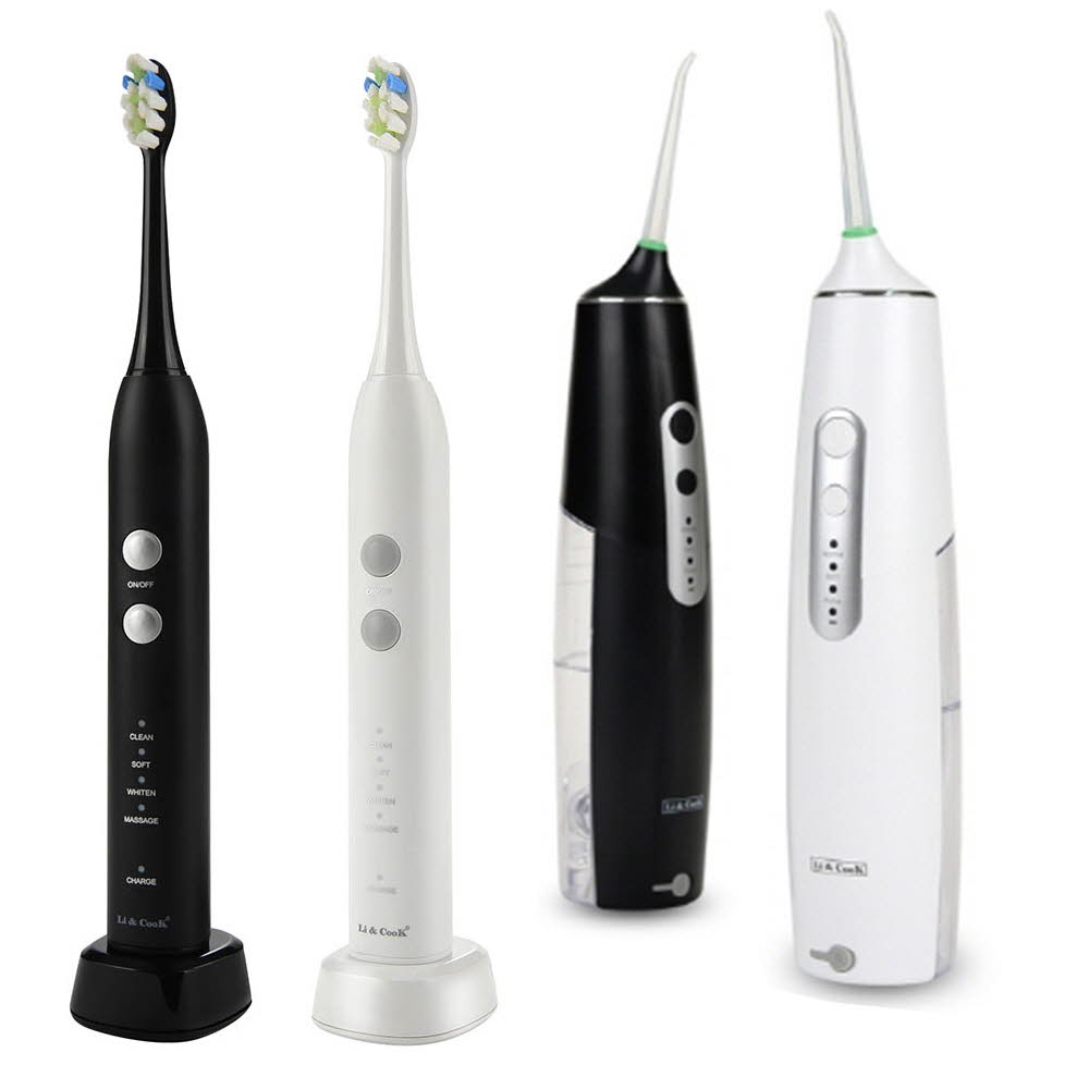 리앤쿡 구강케어 2종세트 (음파전동칫솔,구강세정기)