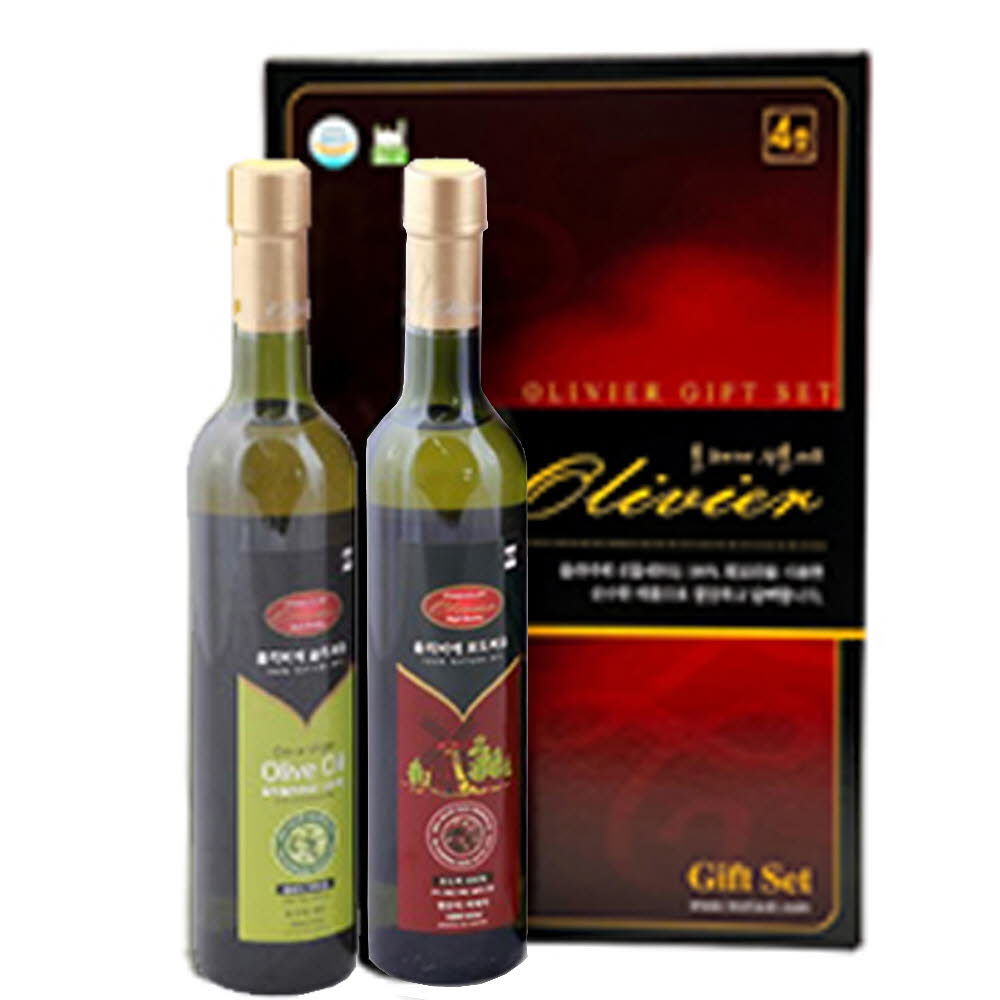 올리비에선물세트 올리브유+포도씨유 (500ml*2)