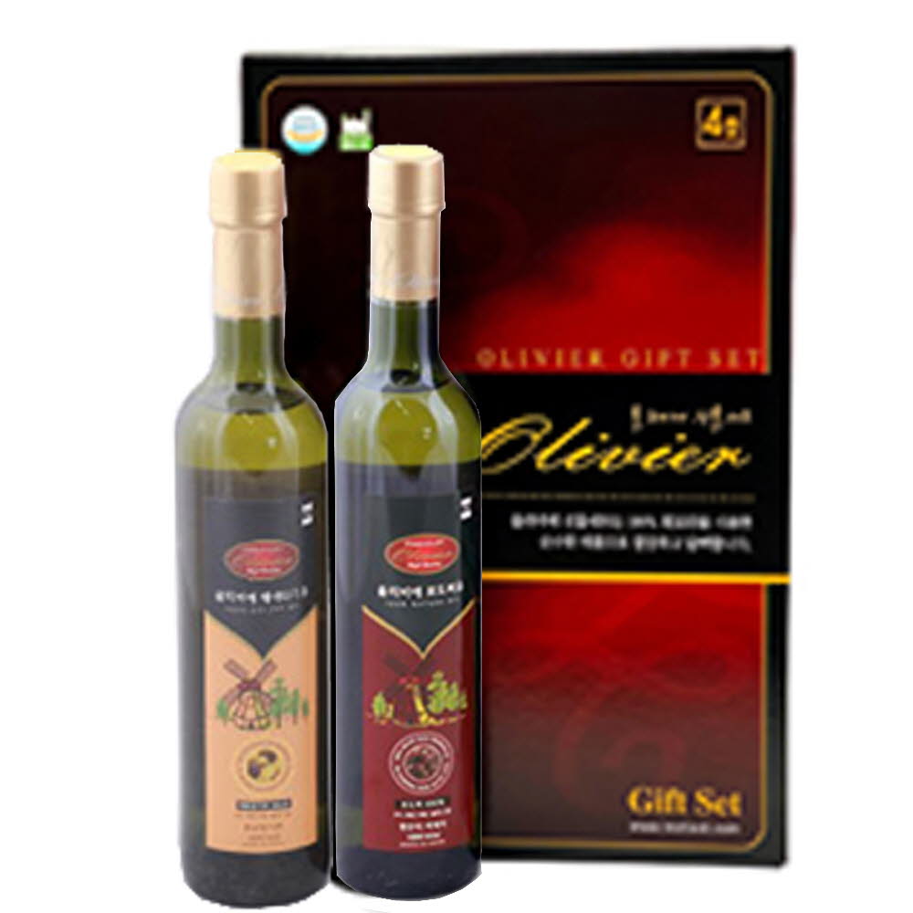 올리비에선물세트 포도씨유+해바라기씨유 (500ml*2)