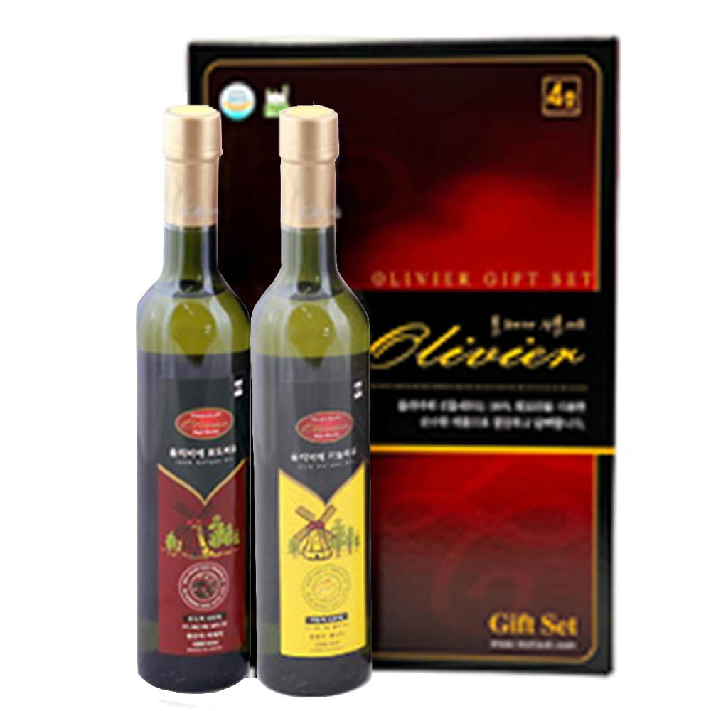 올리비에선물세트 포도씨유+카놀라유 (500ml*2)